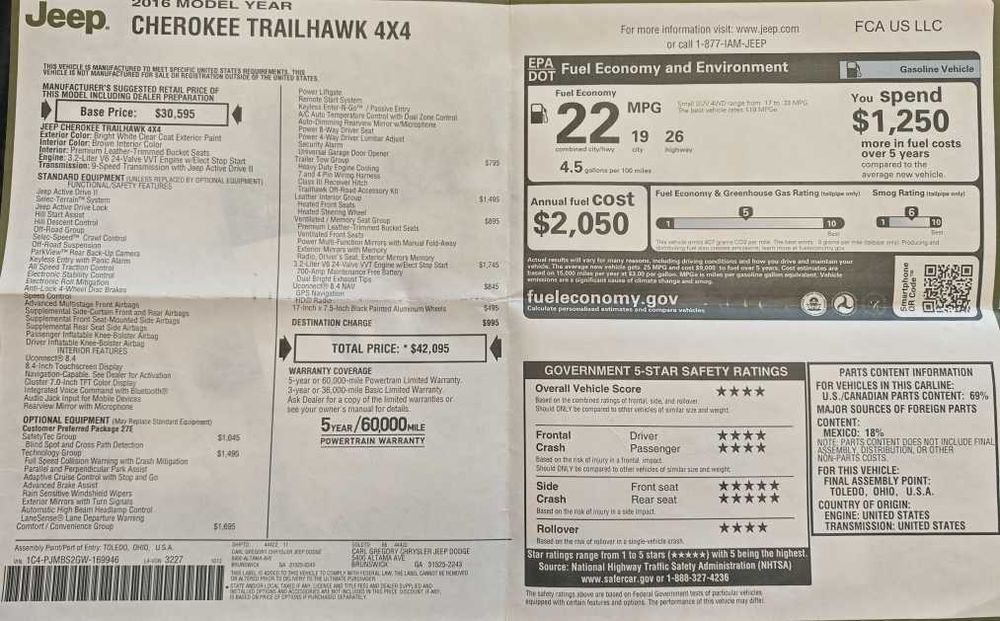 Продам Jeep Cherokee TrailHawk Elit 2015/2016