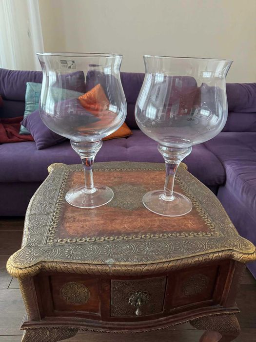 duży kielich ozdobny 2 szt