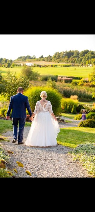 Suknia ślubna- kolor śmietankowy