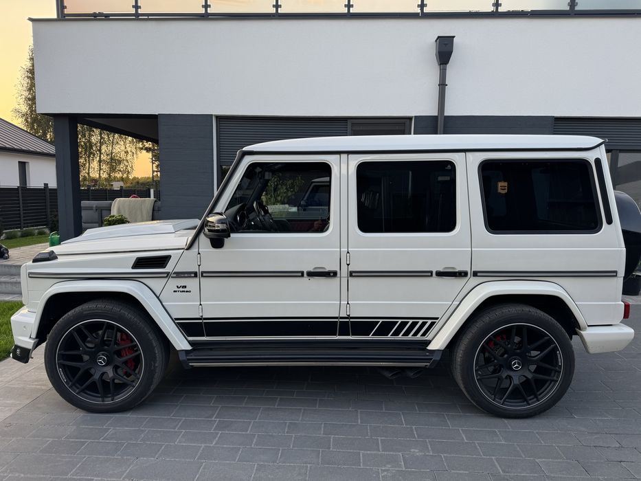 Auto do Slubu - Mercedes G Klasa 6,3AMG BIAŁA PERŁA