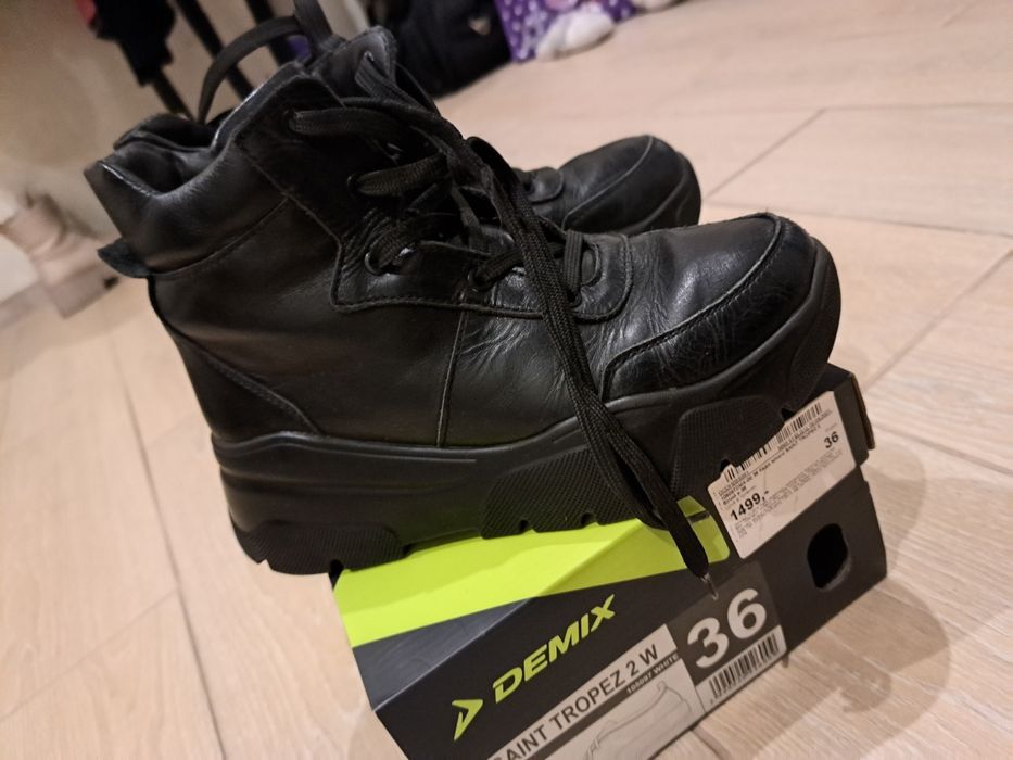 Кожаніі ботінки сапожки