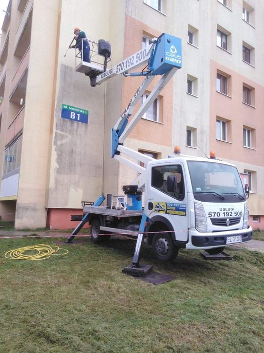 Podnośnik koszowy,zwyżka,podest,kosz,usługi