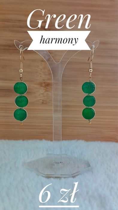 Kolczyki „Green harmony”