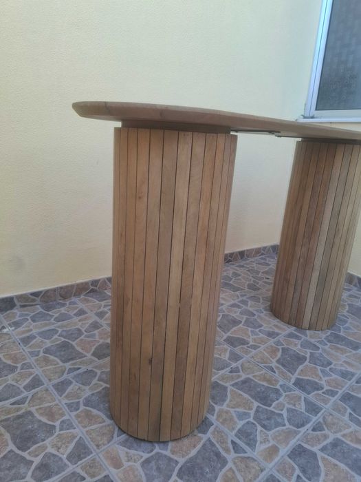 Consola entrada madeira manga sklum