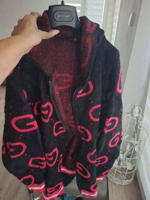 Obłędna nowa kurtka z angorki gg z kapturem