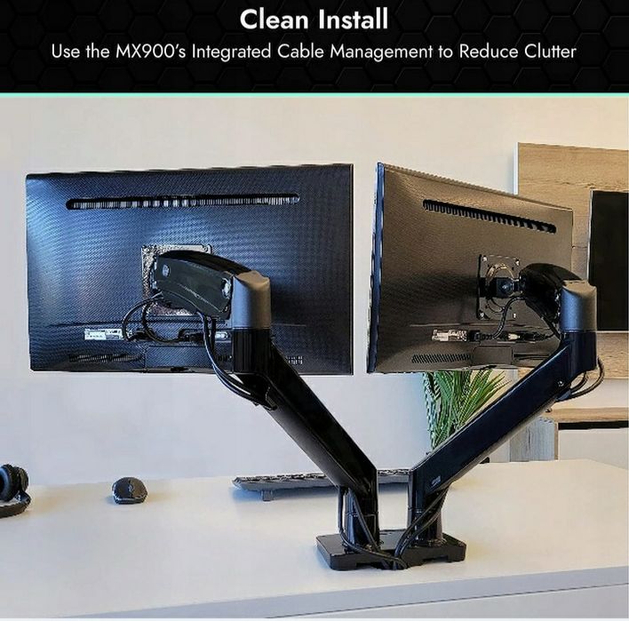 !! Uchwyt Stojak Do 2 Monitorów 22-35" Super Jakość !!