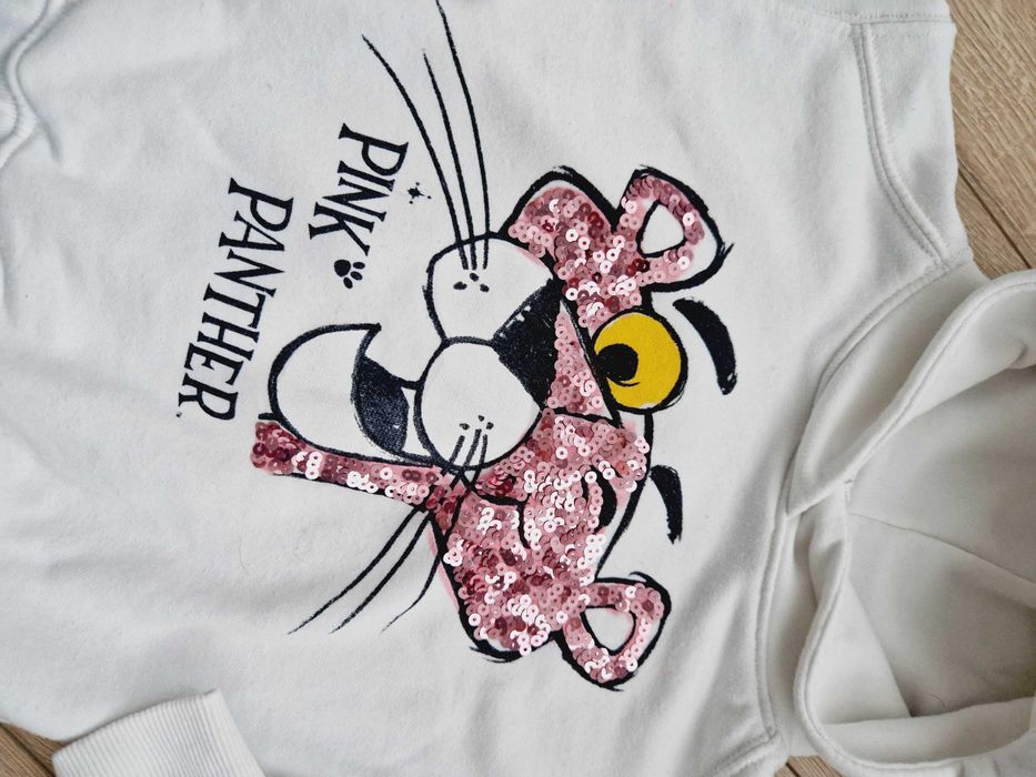 Bluza Zara różowa pantera r.116
