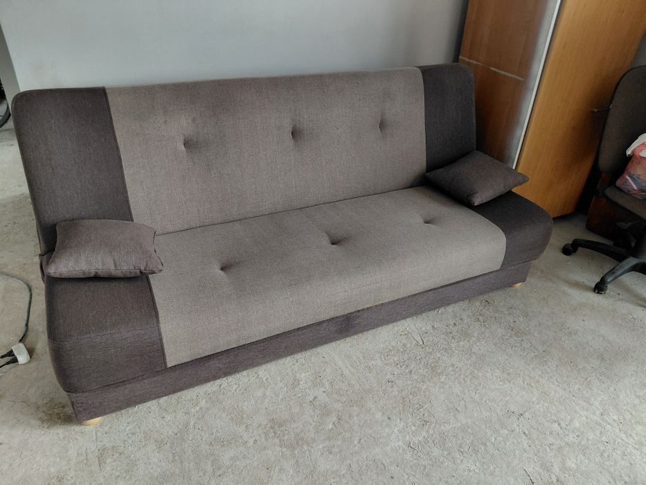 Wersalka brązowa, kanapa, łóżko, transport.