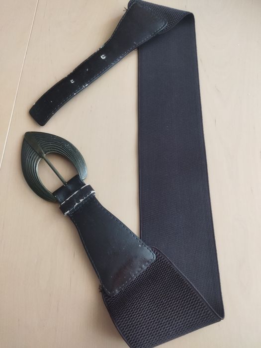 Pasek brązowy 95cm z gumą