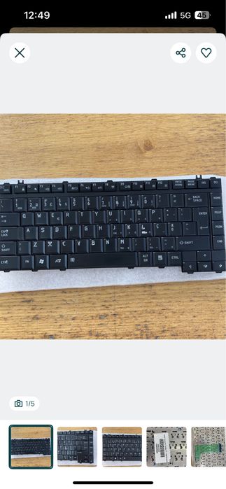 Teclado portátil Toshiba PT