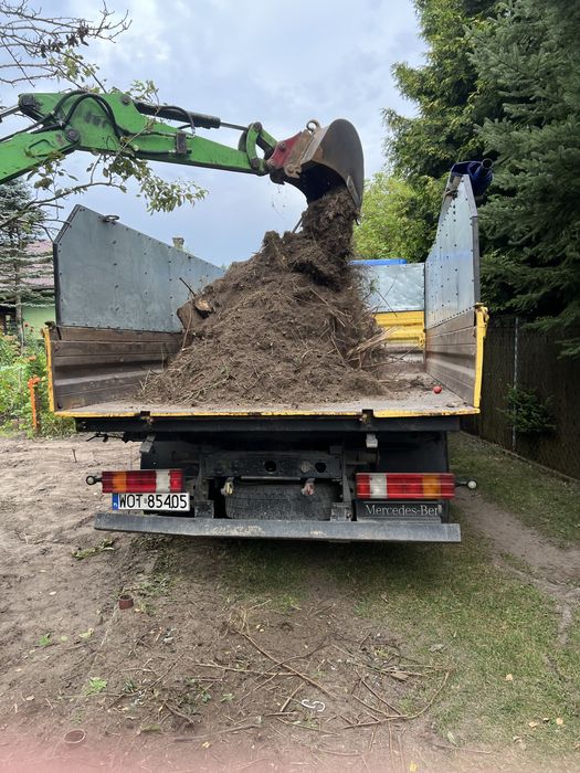 Minikoparka prace ziemne usługi transport kompleskowo utylizacja