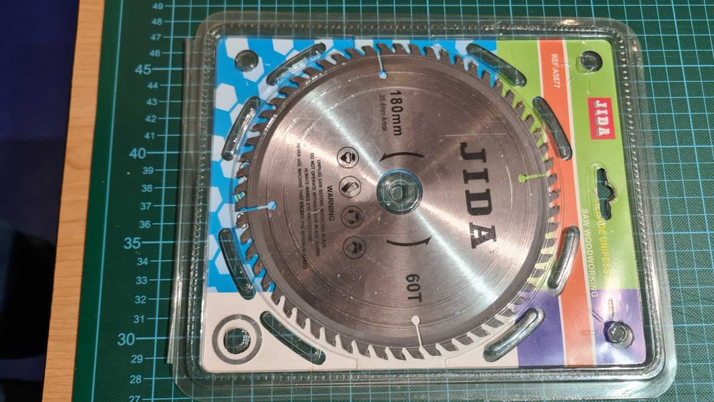 Disco de Corte para Madeira 180-25.4 mm 60 dentes - acabamento fino