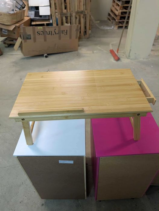 Stolik składany pod laptop do łóżka BAMBUS