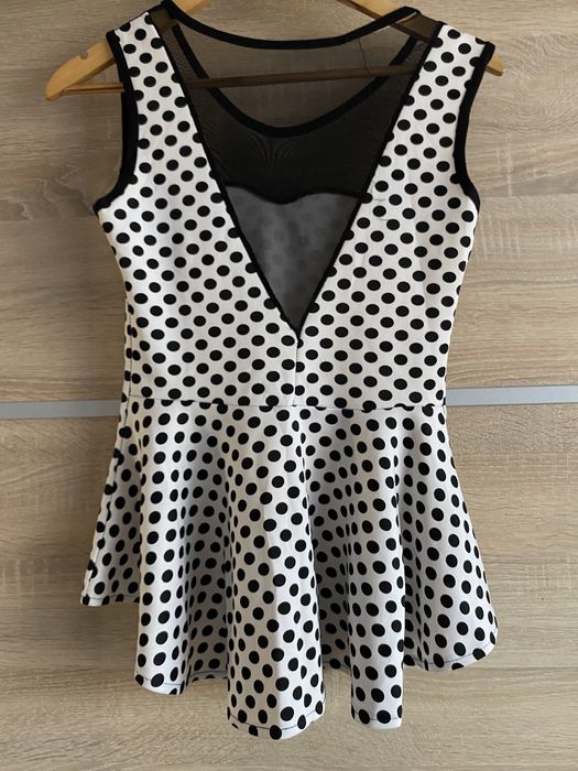 Elegancka bluzka damska w groszki