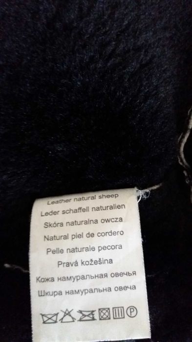 Kożuch damski skóra owcza czarny L 40/42  NOWY