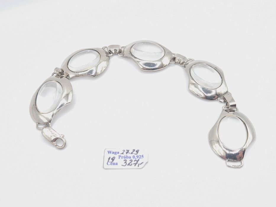 Nowa DUŻA bransoletka wykonana ze srebra próby .925