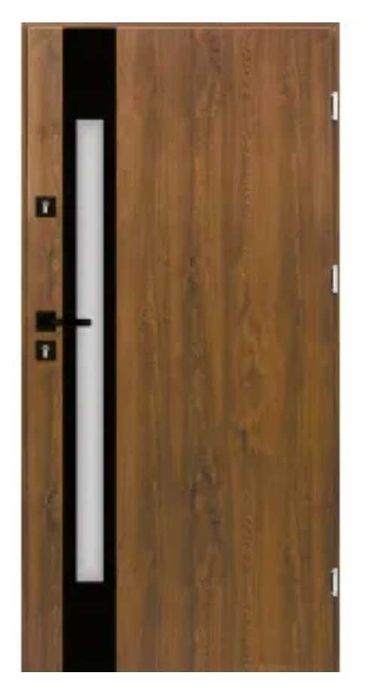 Drzwi zewnętrzne złoty dąb 90 lewe komplet nowe