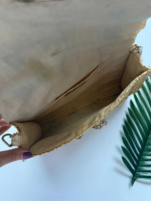 Boho torebka z czarnymi serduszkami DeeZee