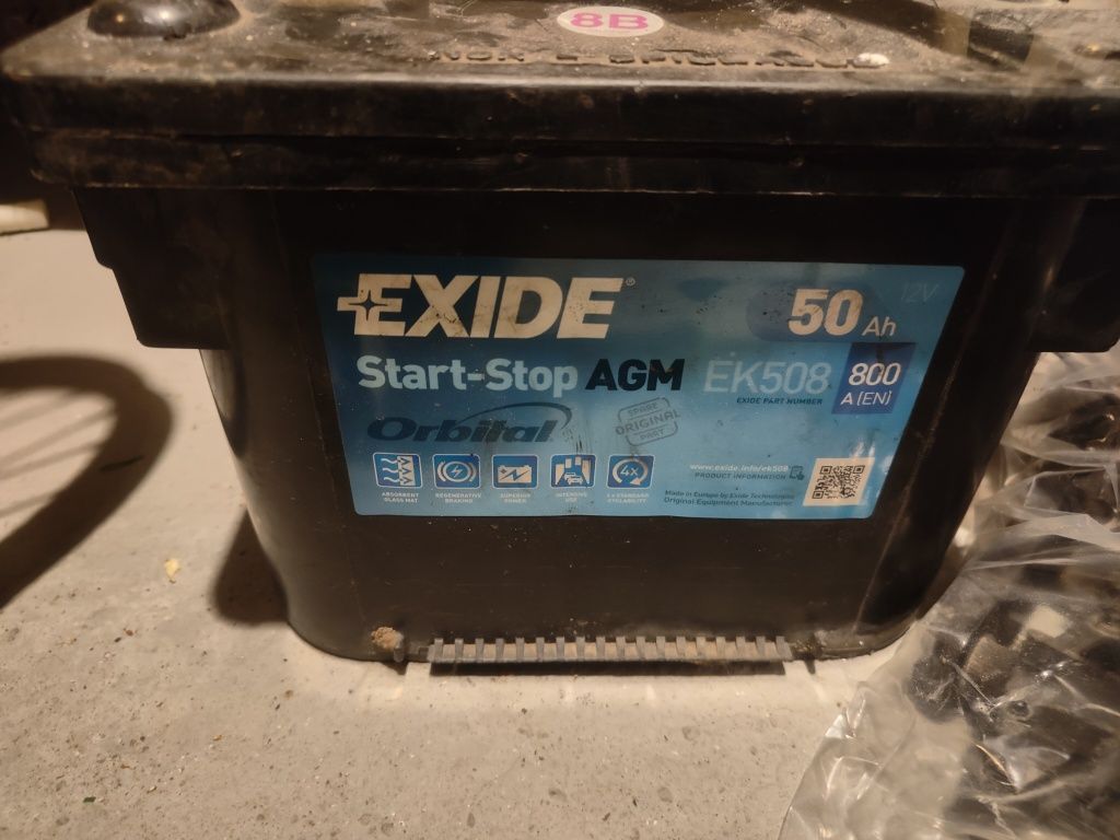 EXIDE Start-Stop AGM EK508 12V 50Ah AGM Batterie
