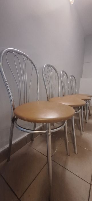 Krzesła do kuchni metalowe 4 szt.