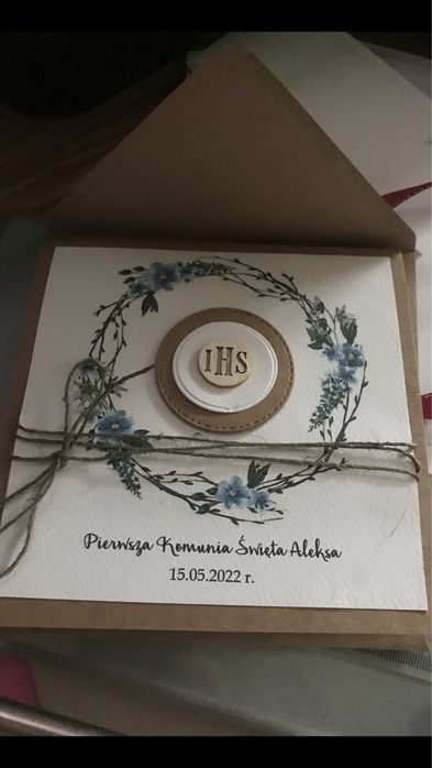 Kartka okolicznościowa, Pierwsza Komunia Święta