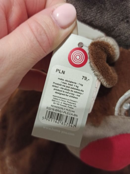 Plecak Reindeerly home & you nowy z metką, renifer