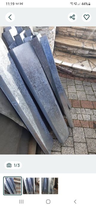 Parapety z blachy ocynkowanej gr. 0,75 mm.