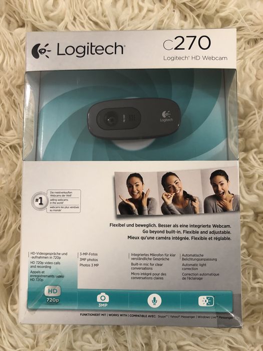 Веб-камера logitech hd 720p c270