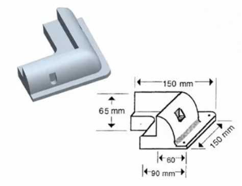 [Novo] Cantos de Fixação Painel solar Caravana