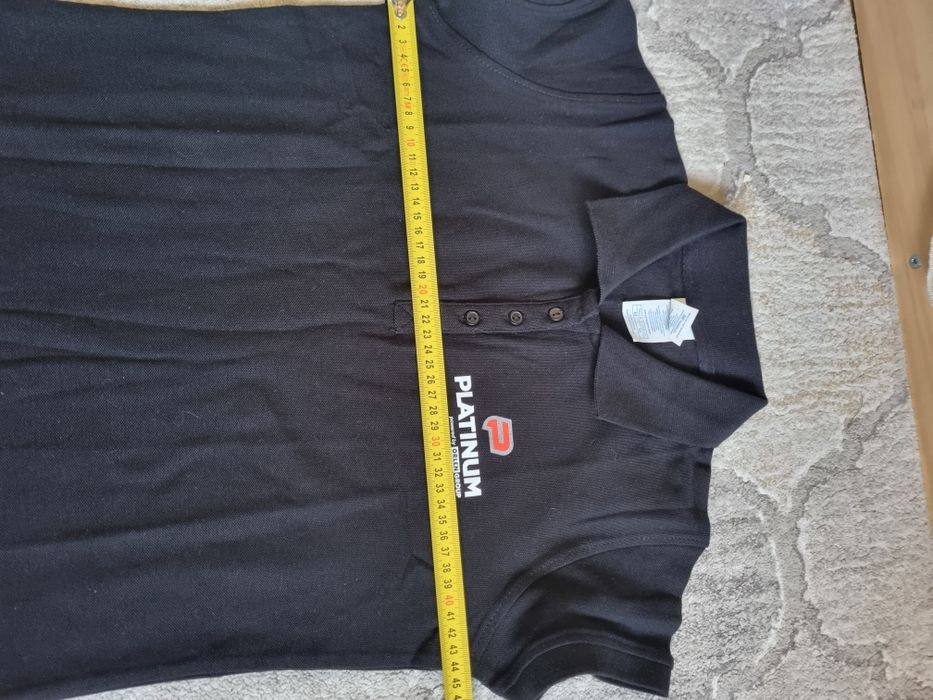 Czarna koszulka polo M
