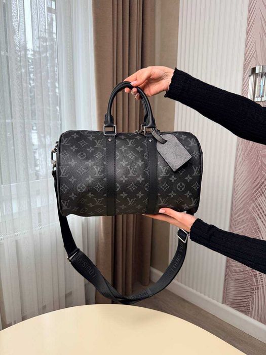 !LUX! Louis Vuitton Keepall 35 Monogram Eclipse Canva/ travel bag