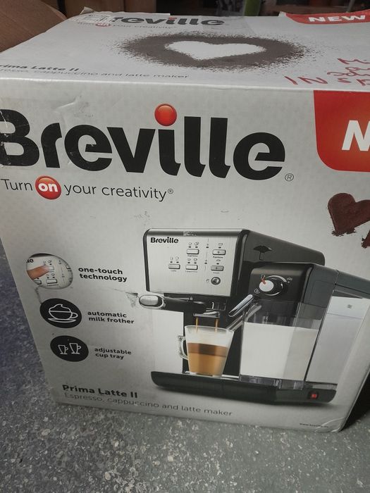 Ekspres do kawy kolbowy 19bar spieniacz breville prima latte II