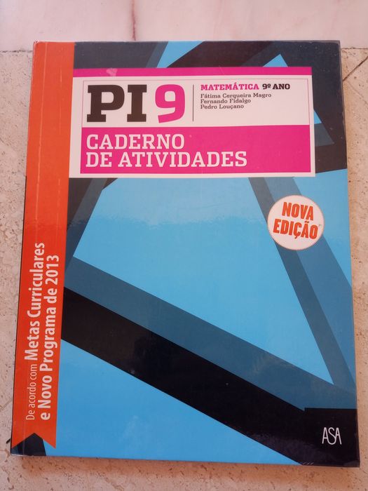 Caderno de atividades de Matemática 9 ano "Pi 9" impecável