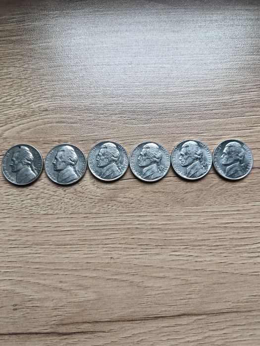 Monety Five Cent 6 roczników