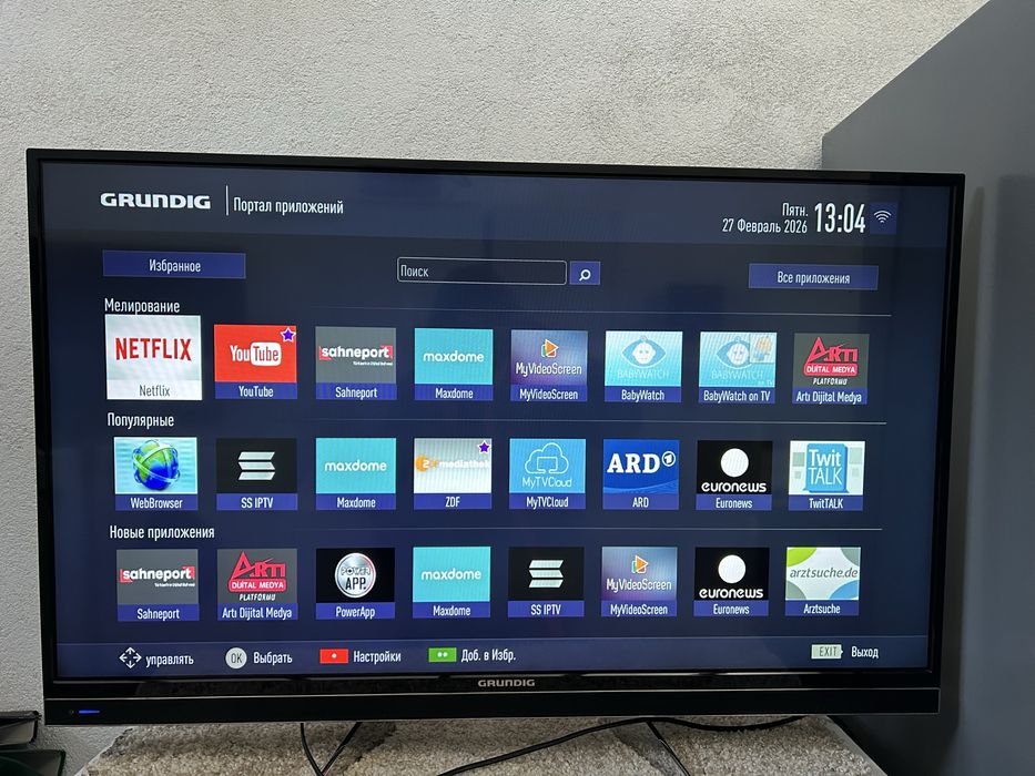 Телевізори 43 дюйми Panasonic, Telefunken,GRUNDIG  Smart TV, Youtube