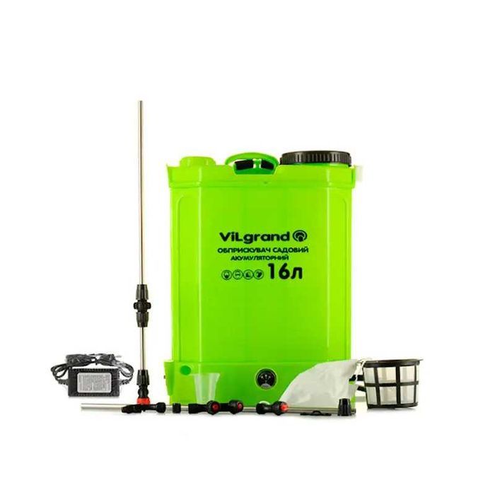 Vilgrand SGA-16RP акумуляторний обприскувач опрыскиватель садовый електричний ранцевий батарейний розпилювач пульвілізатор