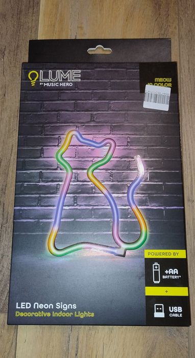 LED lampka kolorowa w kształcie kota