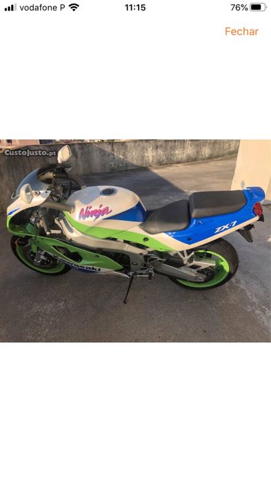 Kawasaki ZX-7, mota está muito boa