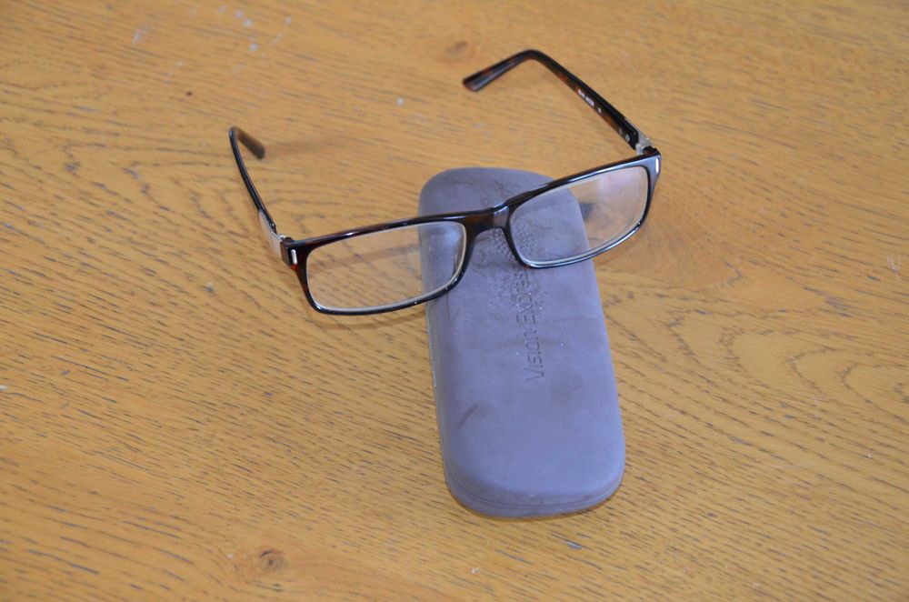 oprawki brązowe męskie + etui