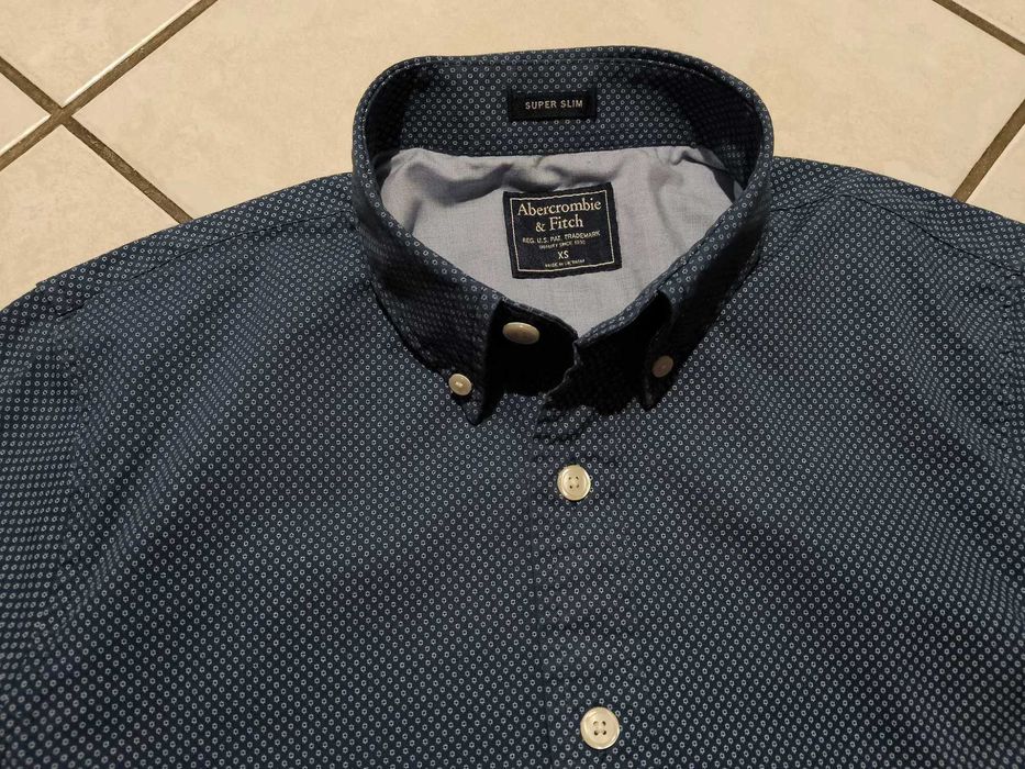 ABERCROMBIE & FITCH USA - NOWA! z LOGO Koszula Męska rozmiar XS