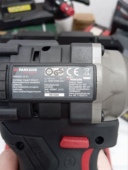 Акумуляторн ударний гайковерт Parkside PPDSSA 12, Гайковерт парксайд