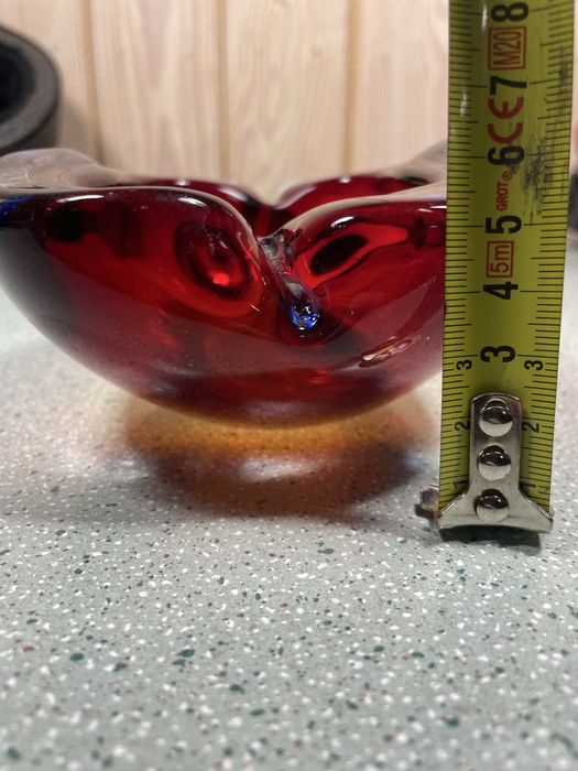 Popielnica Osiołek projektu Czesława Zubera murano glass huta polanica