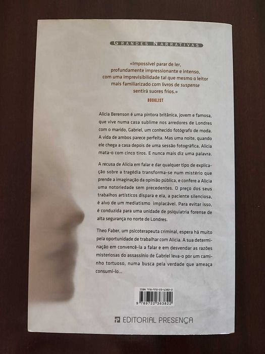 Livro "A Paciente Silenciosa" - Alex Michaelides