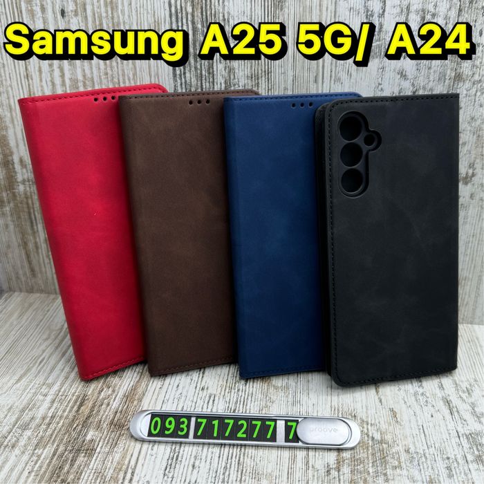 Чехол книжка прошитая Leather Book на Samsung A25 5G/ A24 Чохол