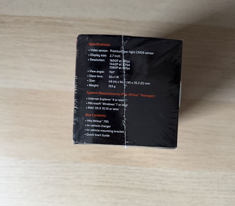 Kamera samochodowa, wideorejestrator MIO Mivue 795 przód i tył