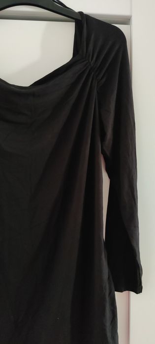 Dzianinowa asymetryczna bluzka 48/50 plus size tunika Bonprix