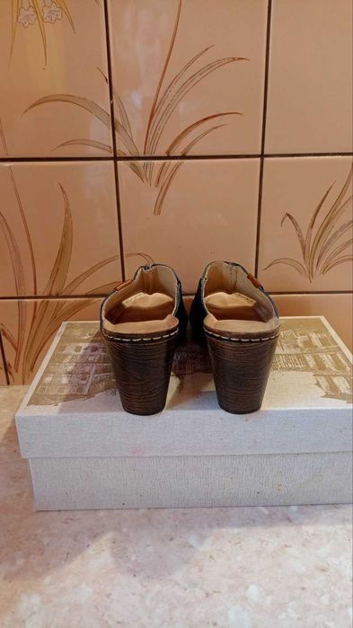 Klapki skórzane Gepard 37(23,5)