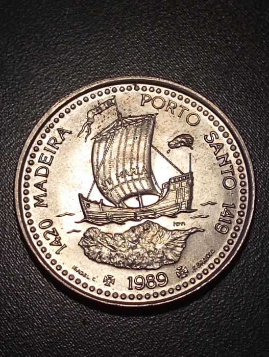 100 escudos - Madeira  Porto Santo	Portugal	1989