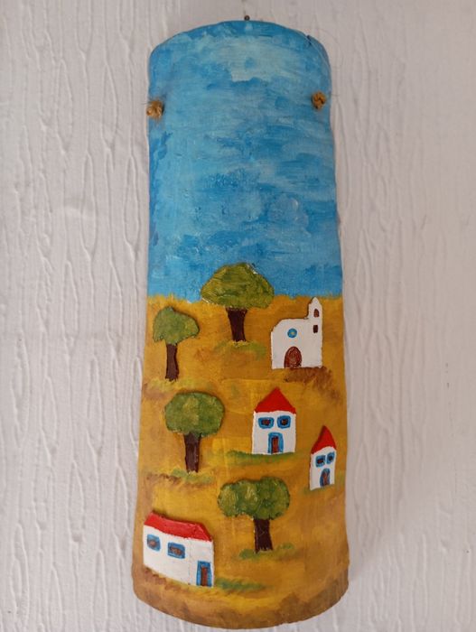 Telha Artesanal Decorativa - Feita à mão