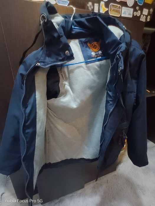 Демісезонна куртка для хлопчика «DAF-1» синя 140